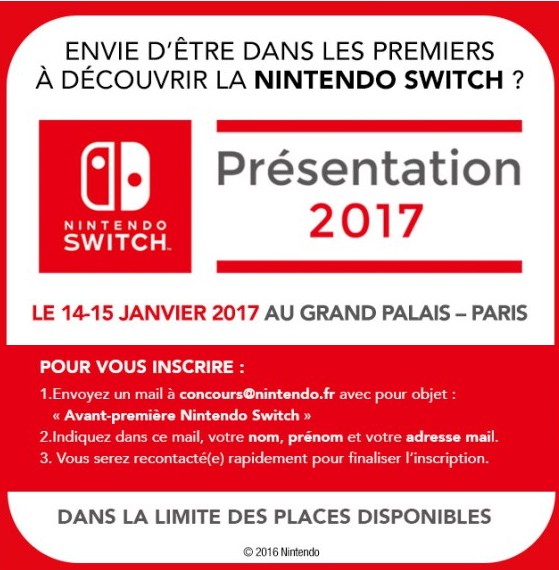 Participez au Nintendo Switch Tour en France pour tester la console - Plaquette de présentation