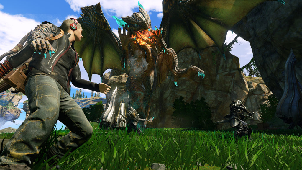 Scalebound - Le jeu est annulé homme face à dragon