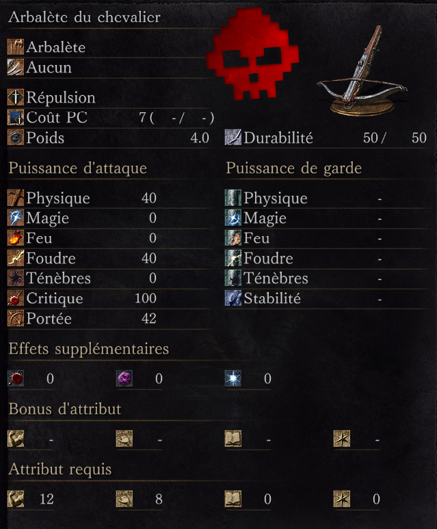 Arbalète du Chevalier