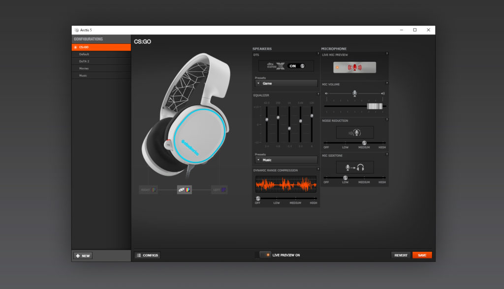 Test SteelSeries Arctis 3 logiciel