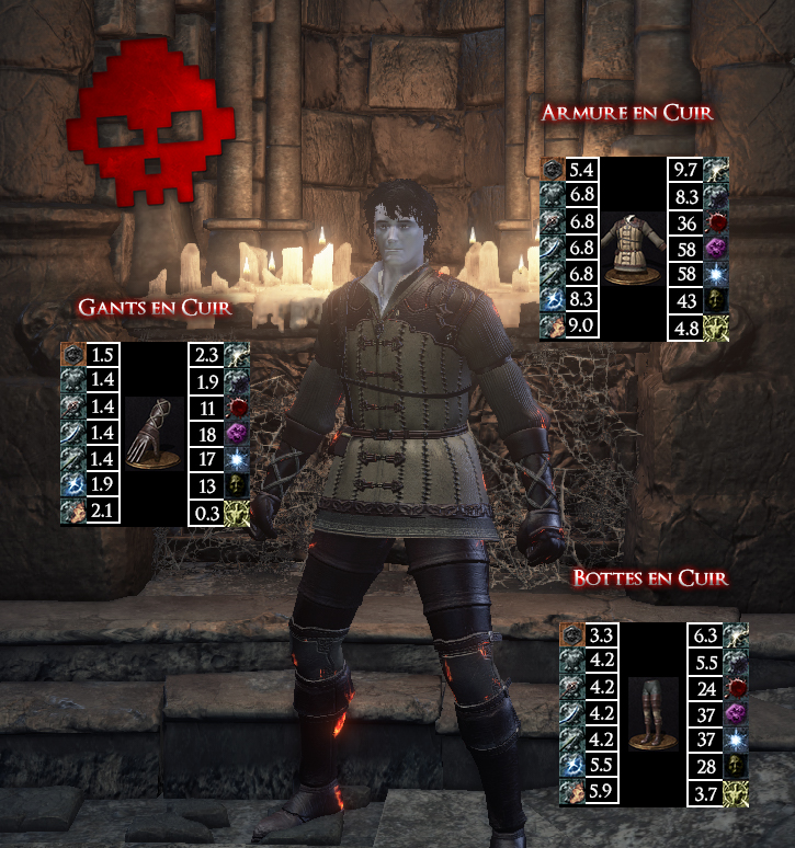 Armure en Cuir Dark Souls III WAR LEGEND copie