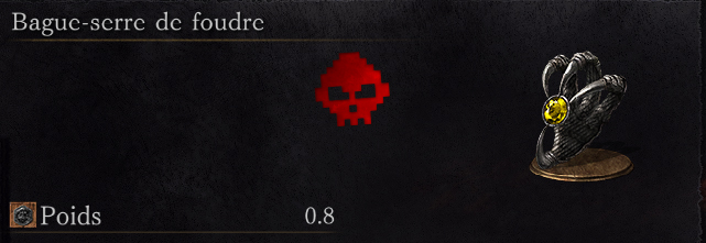 Guide Dark Souls III - Tous les anneaux bague-serre de foudre