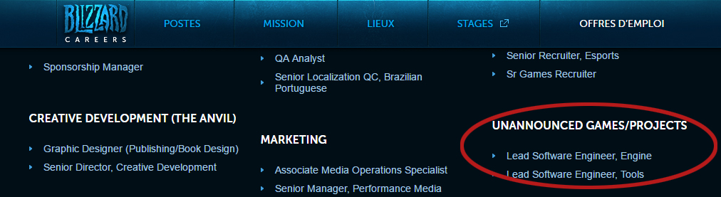 Blizzard - Le géant recrute pour un tout nouveau FPS