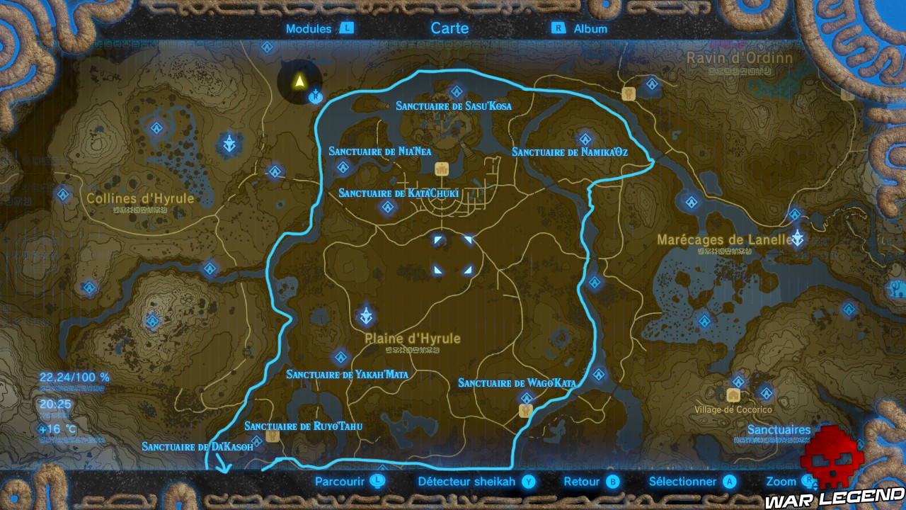 Soluce The Legend of Zelda: Breath of the Wild - Sanctuaires de la Plaine