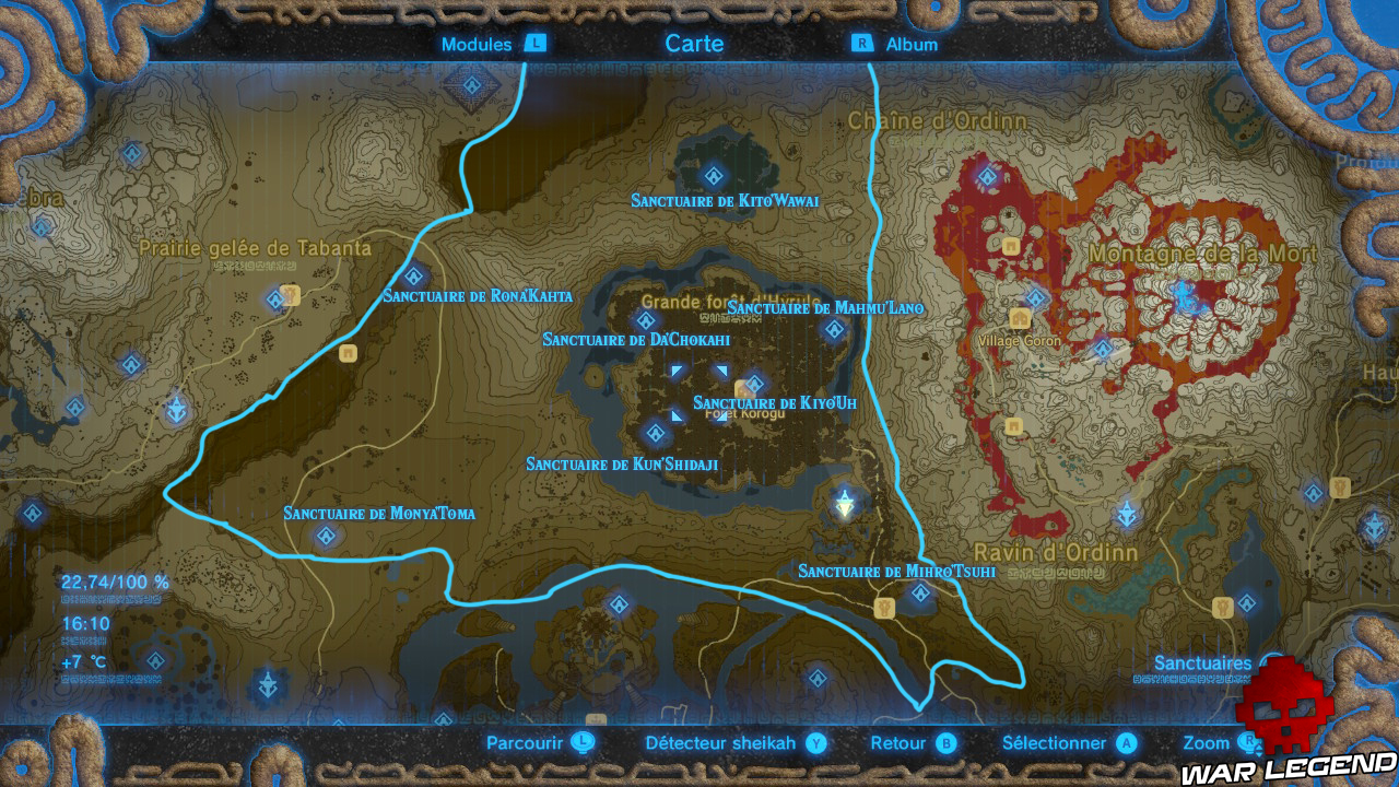 Soluce The Legend of Zelda: Breath of the Wild - Sanctuaires de la région Sylvestre