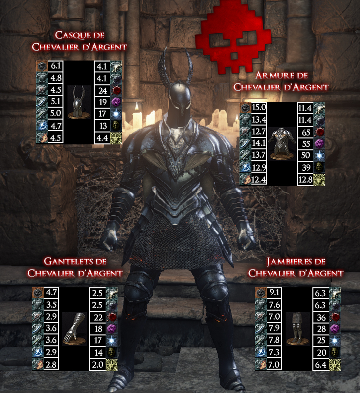 Chevalier d'Argent Dark Souls III WAR LEGEND copie