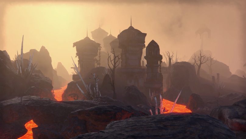 The Elder Scrolls Online - Morrowind débarque bientôt en vidéo Paysage de pierres et de lave