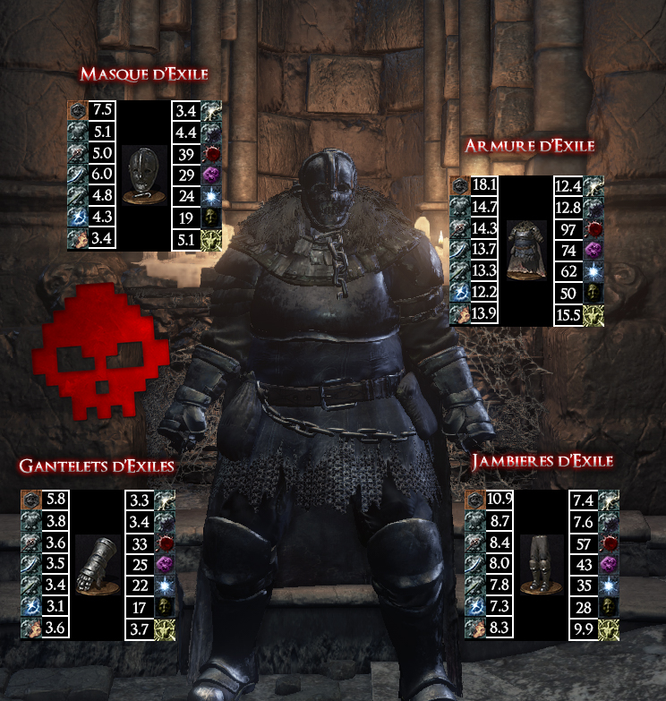 Exilé Dark Souls III WAR LEGEND copie