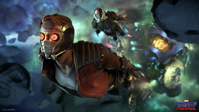 Les Gardiens de la Galaxie - La nouvelle série de Telltale s'offre des screenshots 2 personnages volant dans l'espace