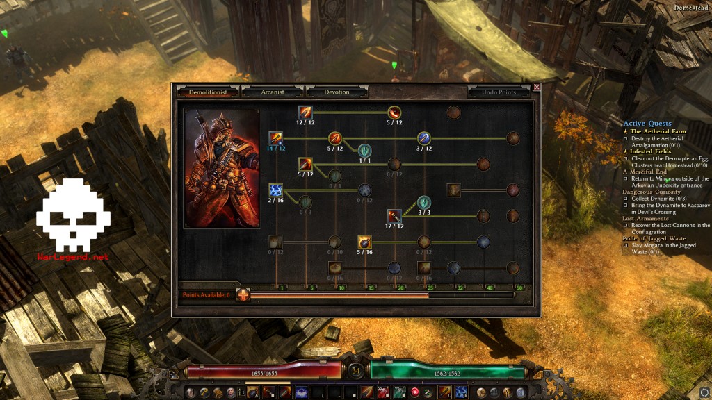 Grim dawn skill points