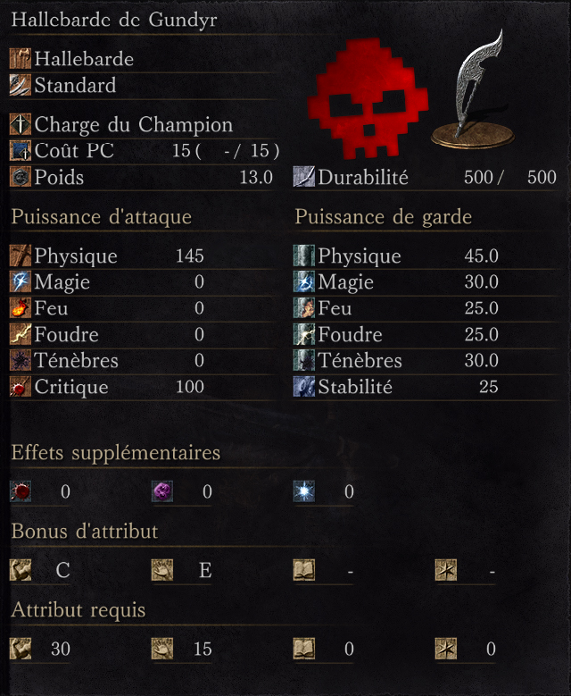 Hallebarde de Gundyr