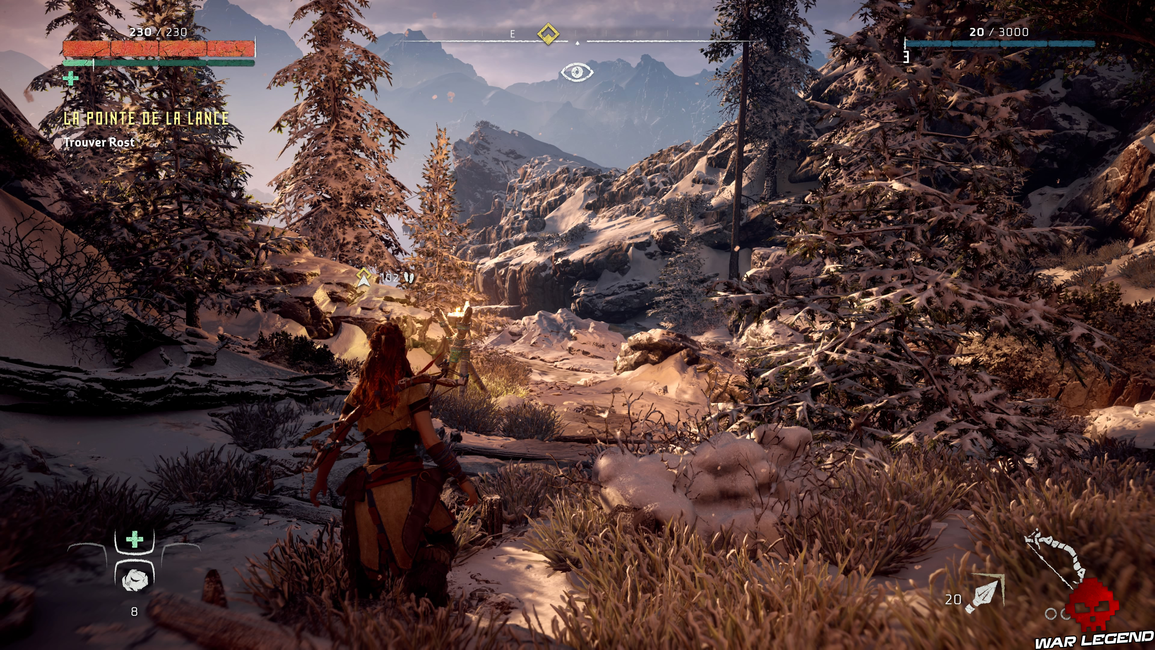 Soluce Horizon Zero Dawn - La pointe de la lance nature enneigée