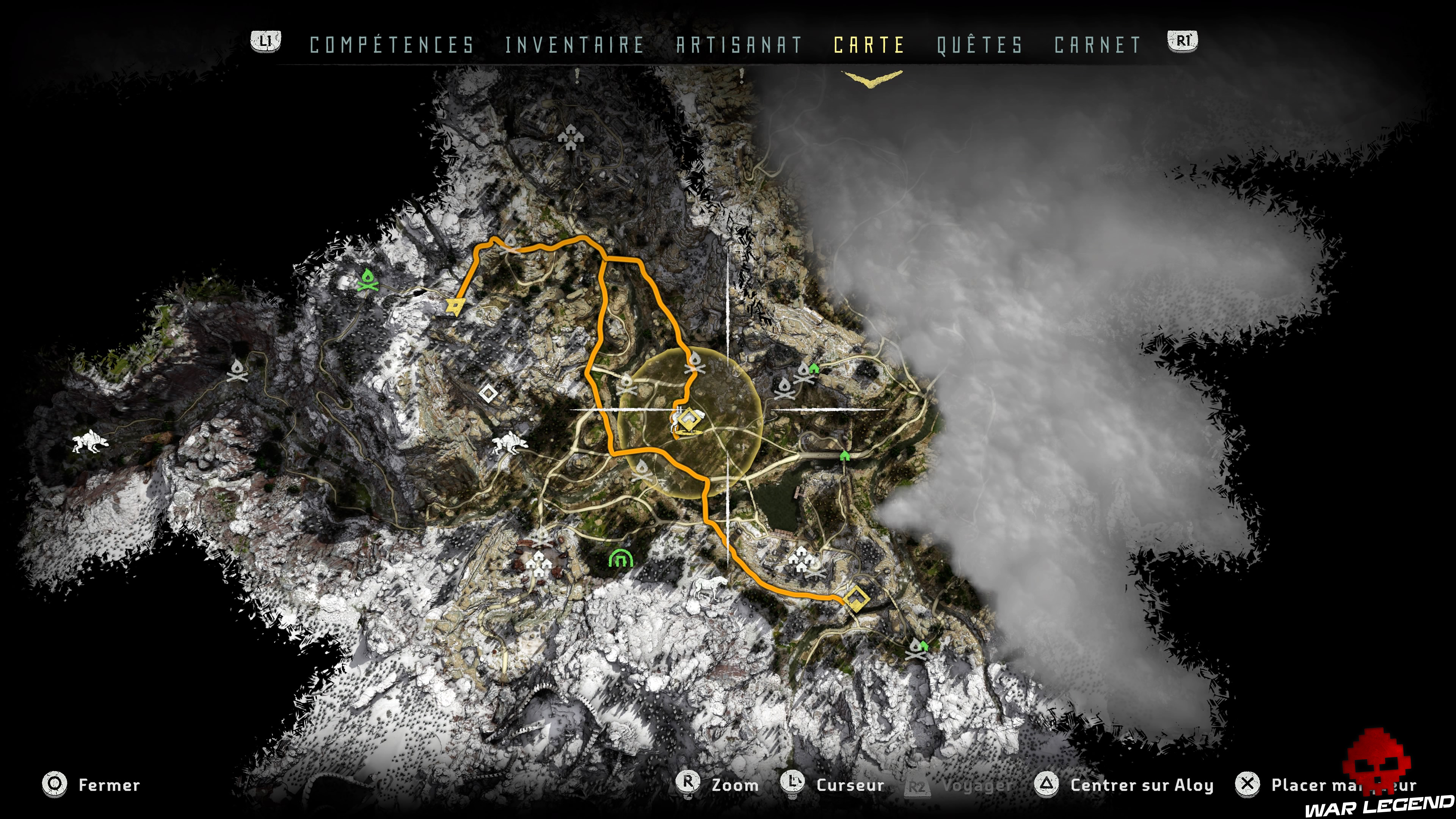 Soluce Horizon Zero Dawn - La pointe de la lance carte