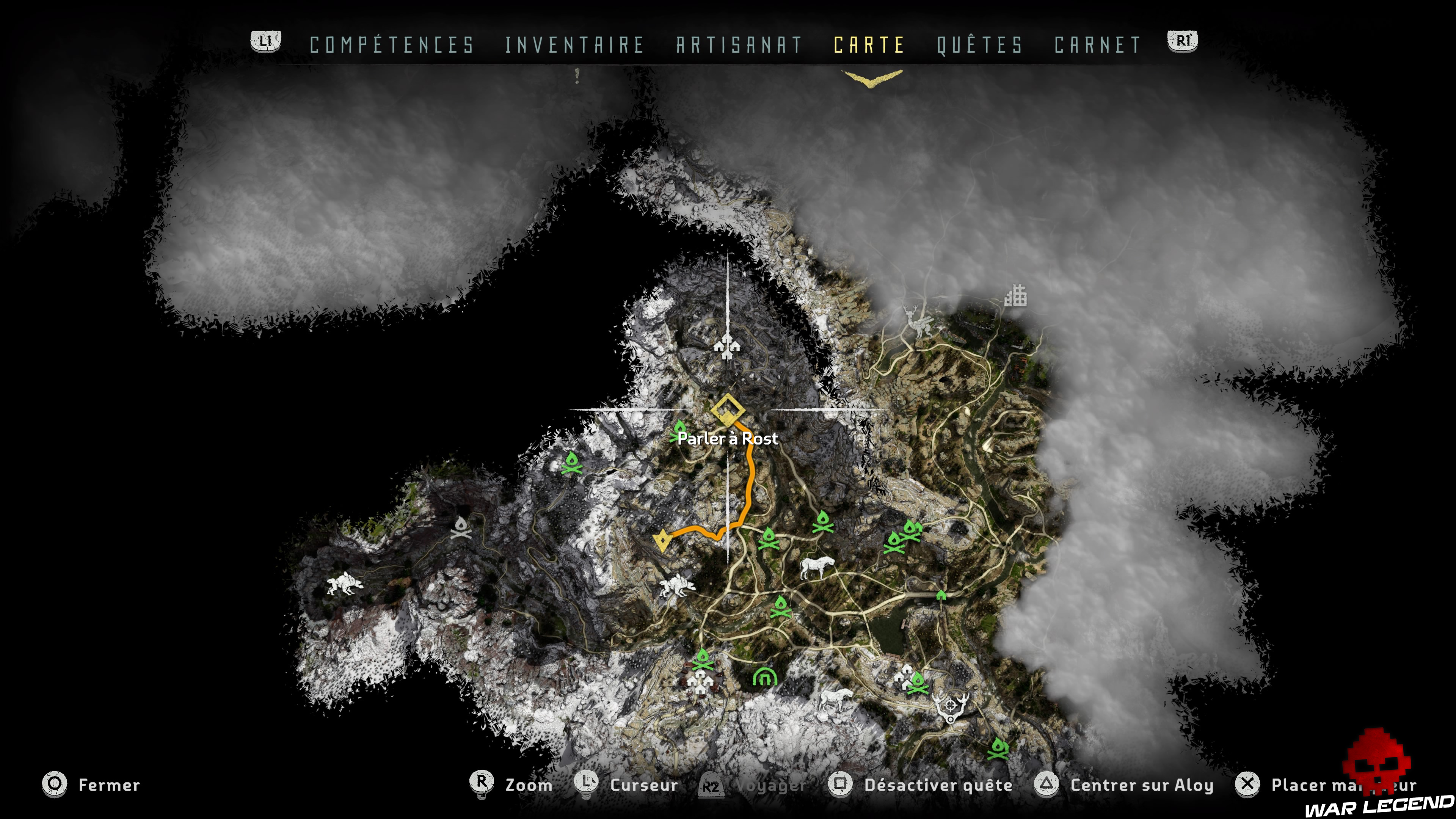 Soluce Horizon Zero Dawn - Le cœur de la mère carte