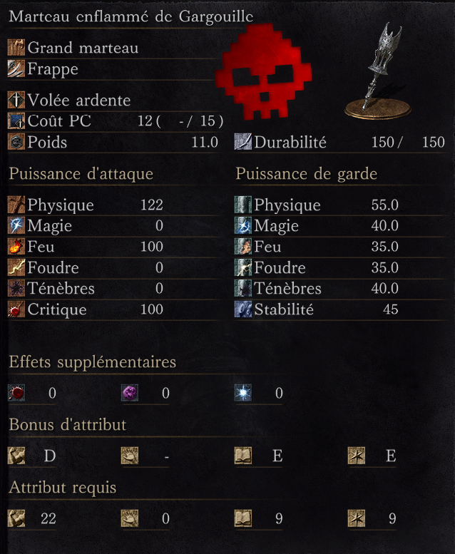 Marteau Enflammé de Gargouille