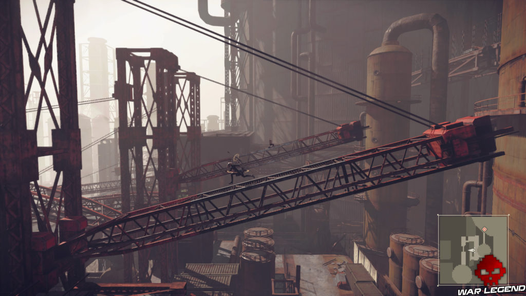 Aperçu NieR Automata 2HB court sur une poutre métallique