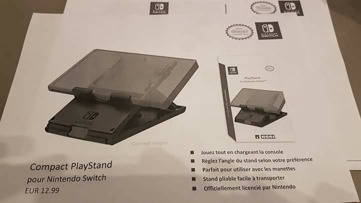 Nintendo Switch - Les accessoires et leur prix ont fuité nintendo-switch-compact-playstand