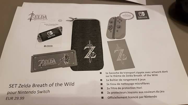 Nintendo Switch - Les accessoires et leur prix ont fuité nintendo-switch-set-zelda-breath-of-the-wild