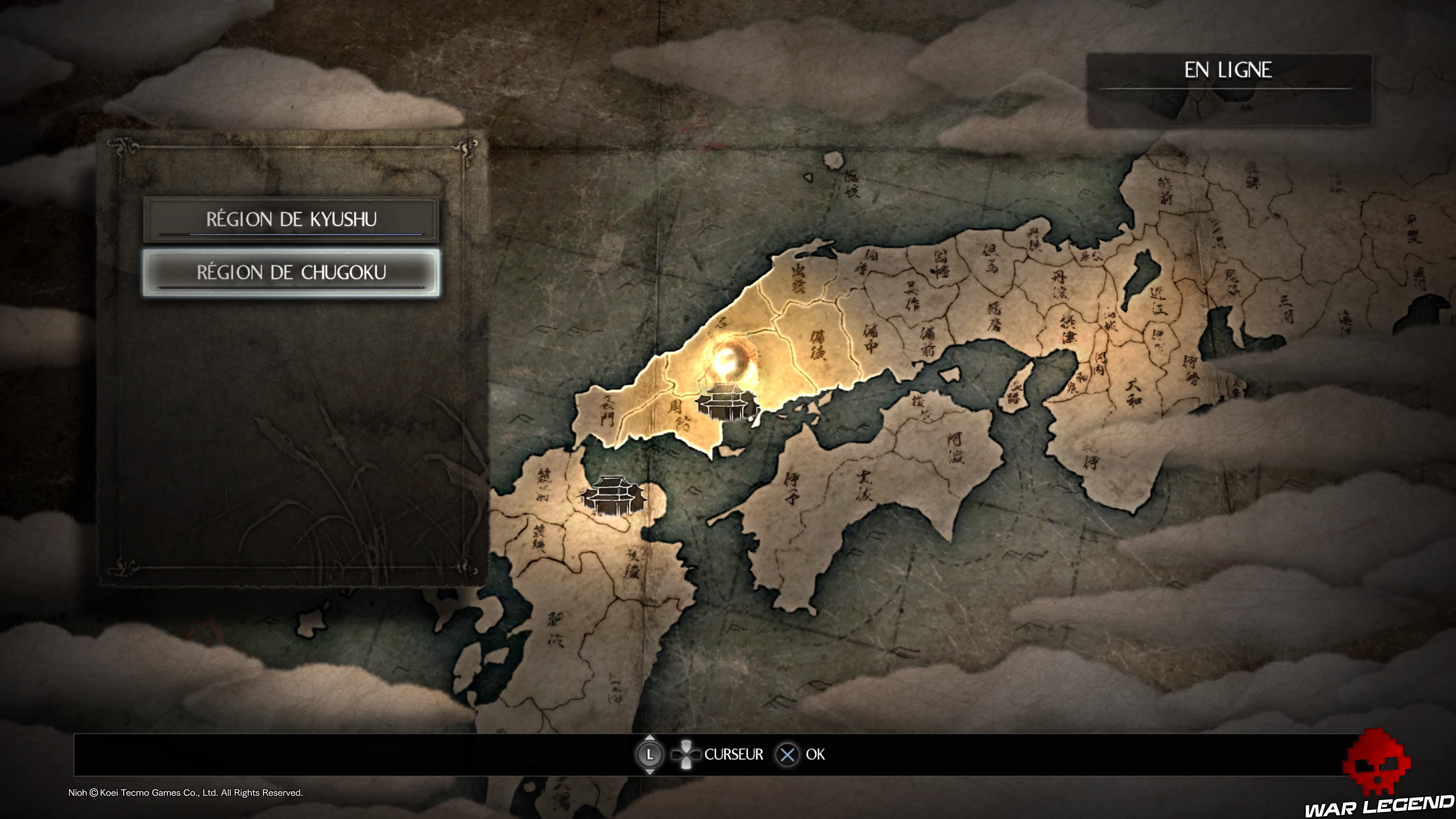 Test Nioh carte Japon