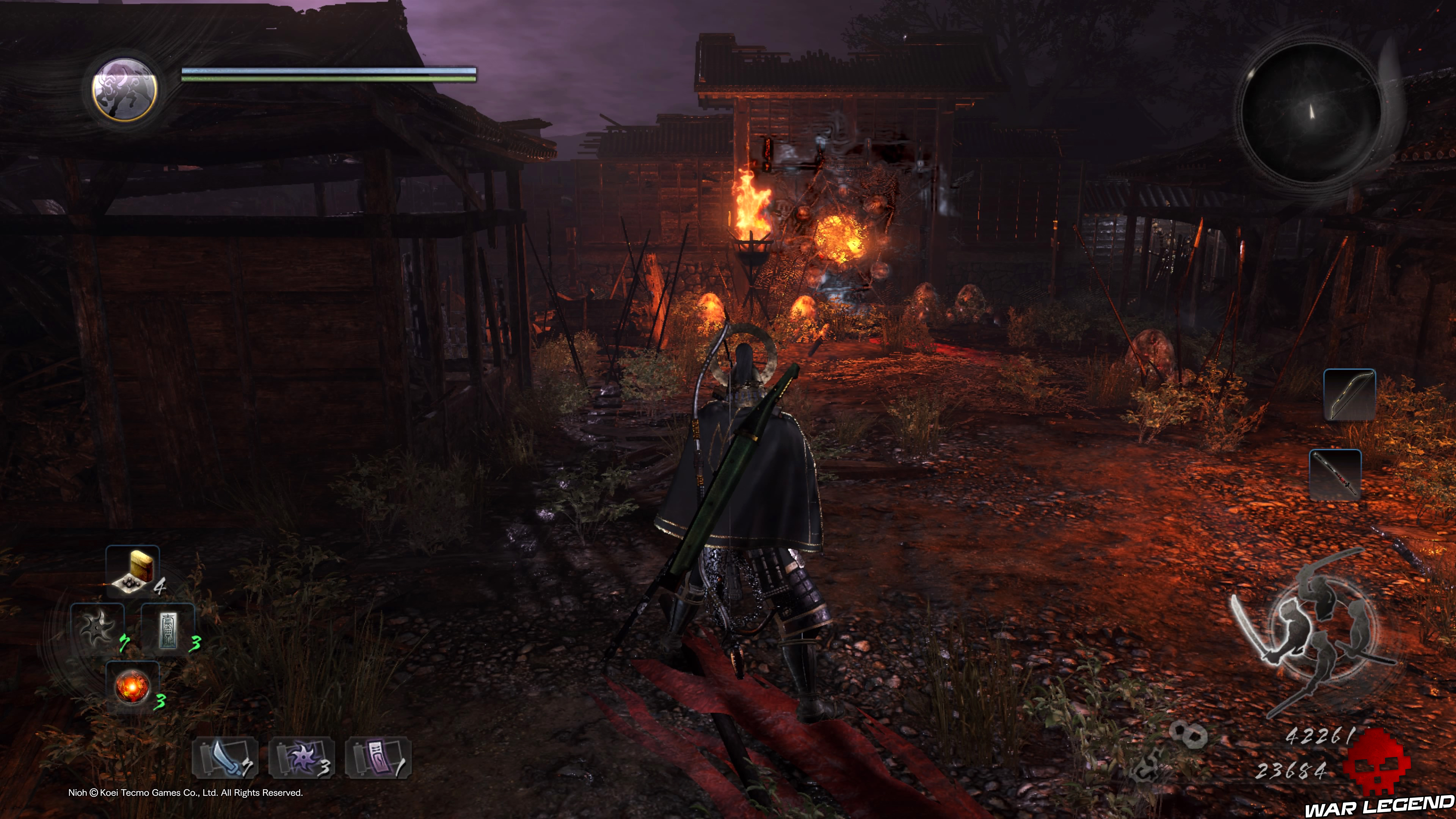 Soluce Nioh - Château du nid de l'araignée porte araignée