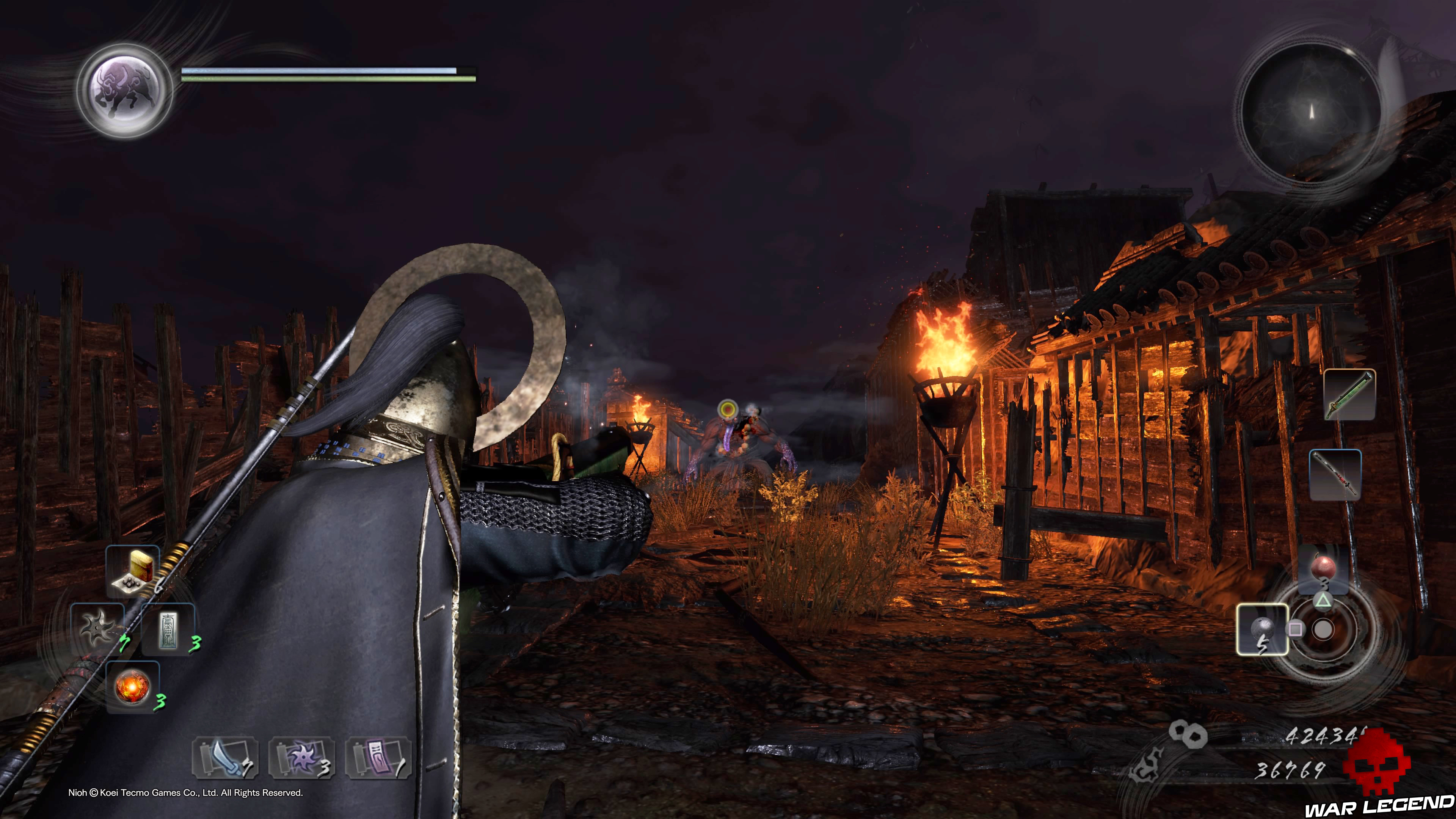 Soluce Nioh - Château du nid de l'araignée feu