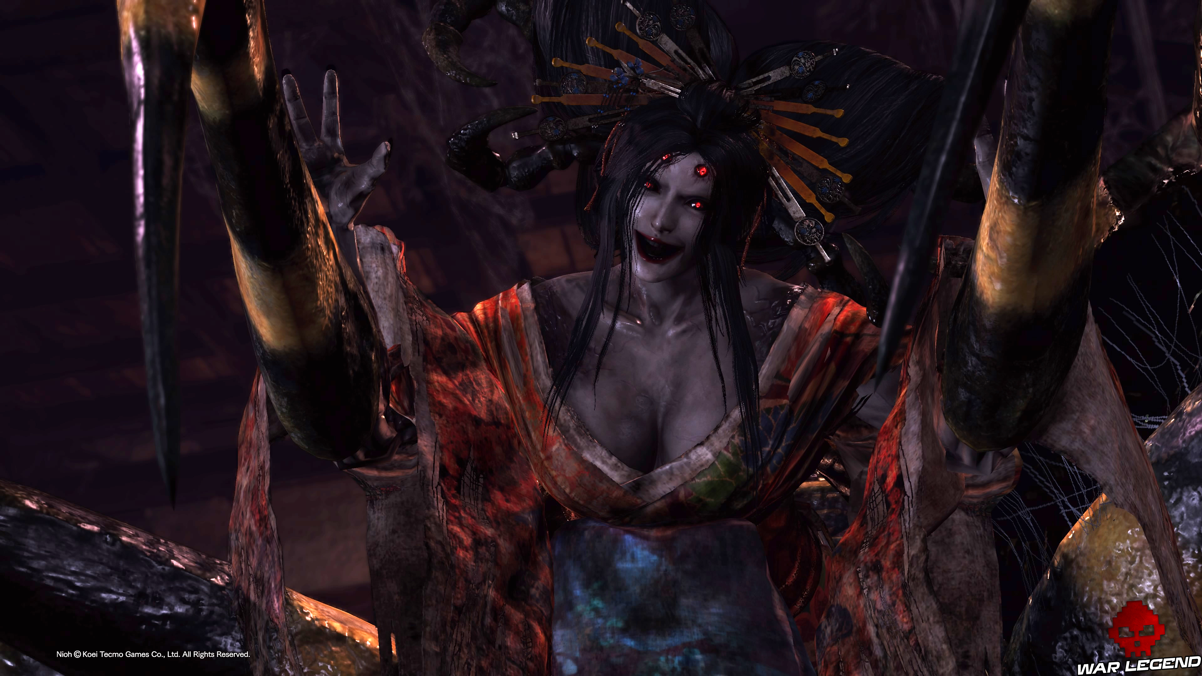 Soluce Nioh - Château du nid de l'araignée boss