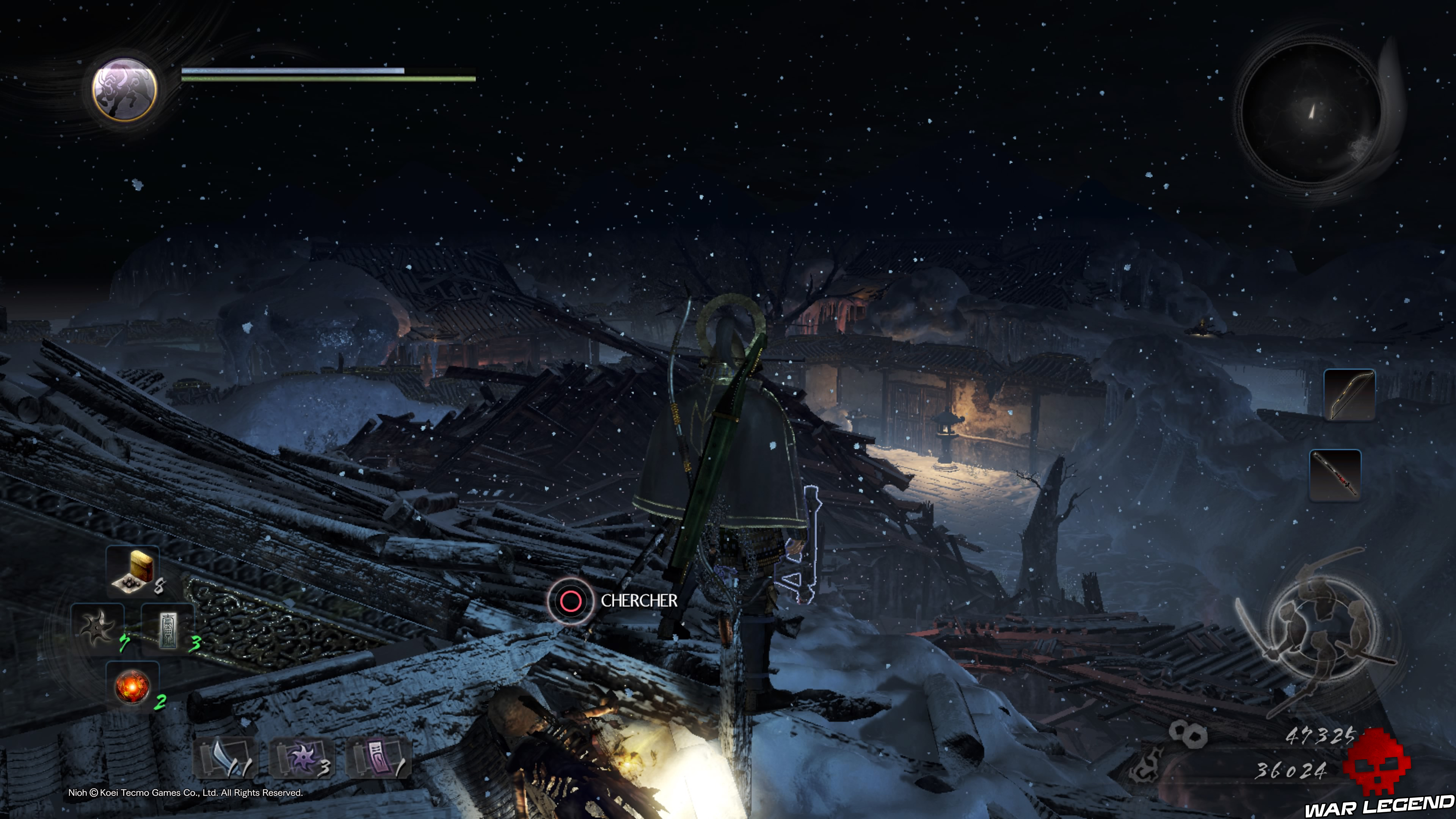 Soluce Nioh - Chute de neige : mission 8 orbe jaune