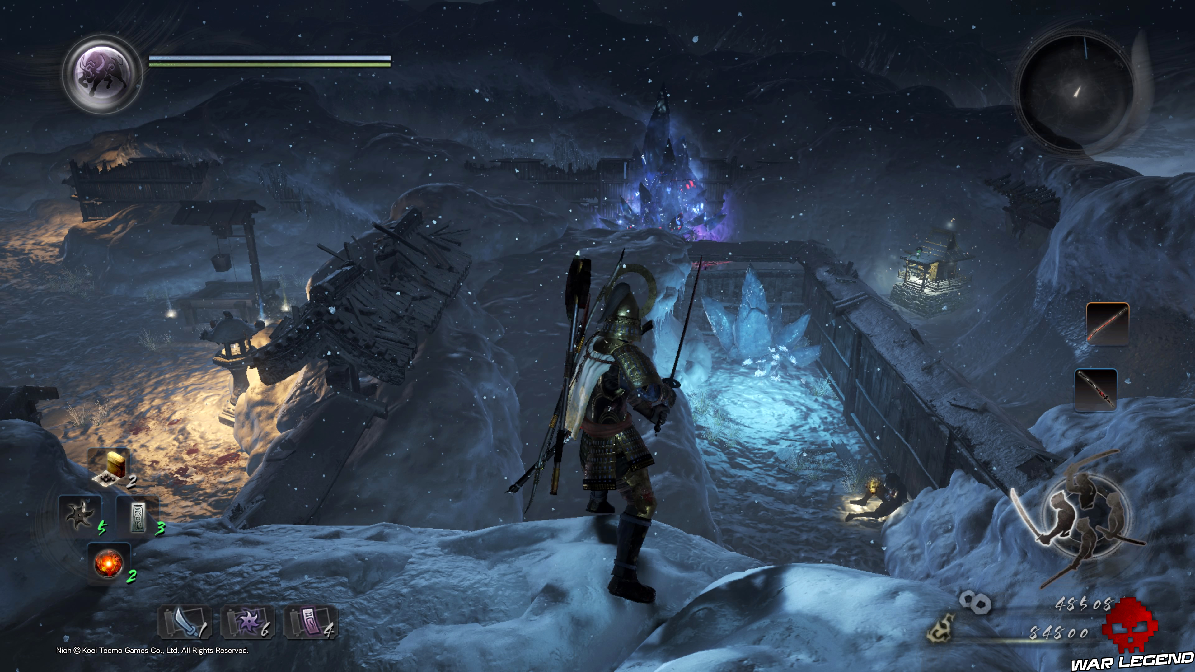 Soluce Nioh - Chute de neige : mission 8 autel et glace