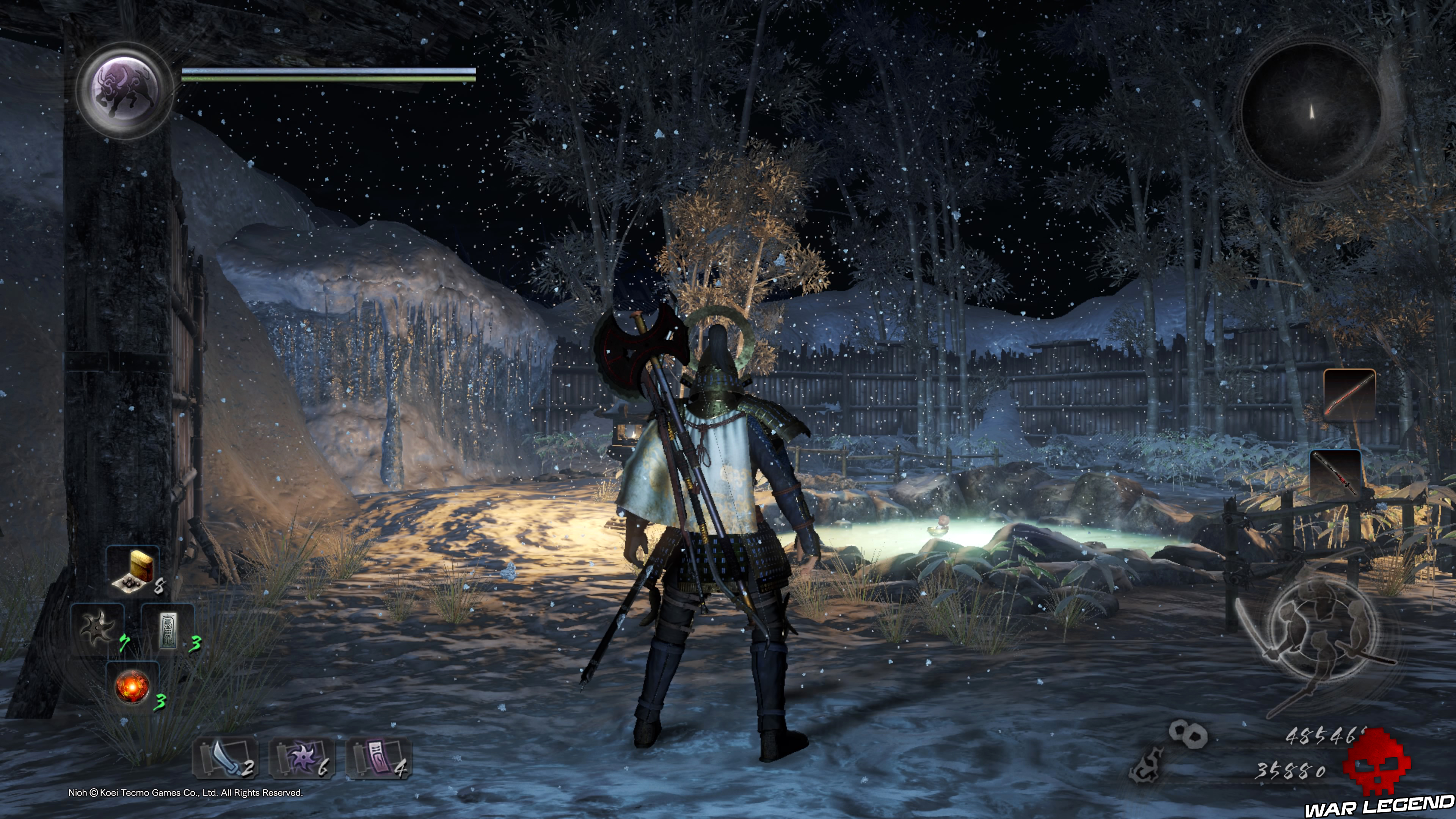 Soluce Nioh - Chute de neige : mission 8 source chaude