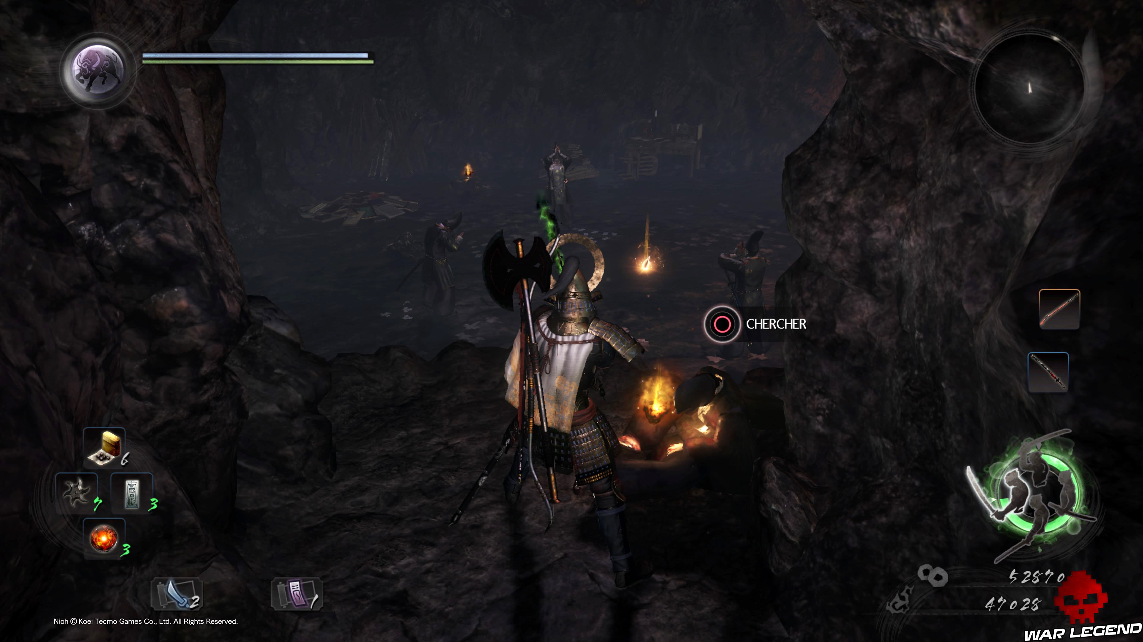 Soluce Nioh - Le démon du mont Hiei : mission 9 corps à fouiller