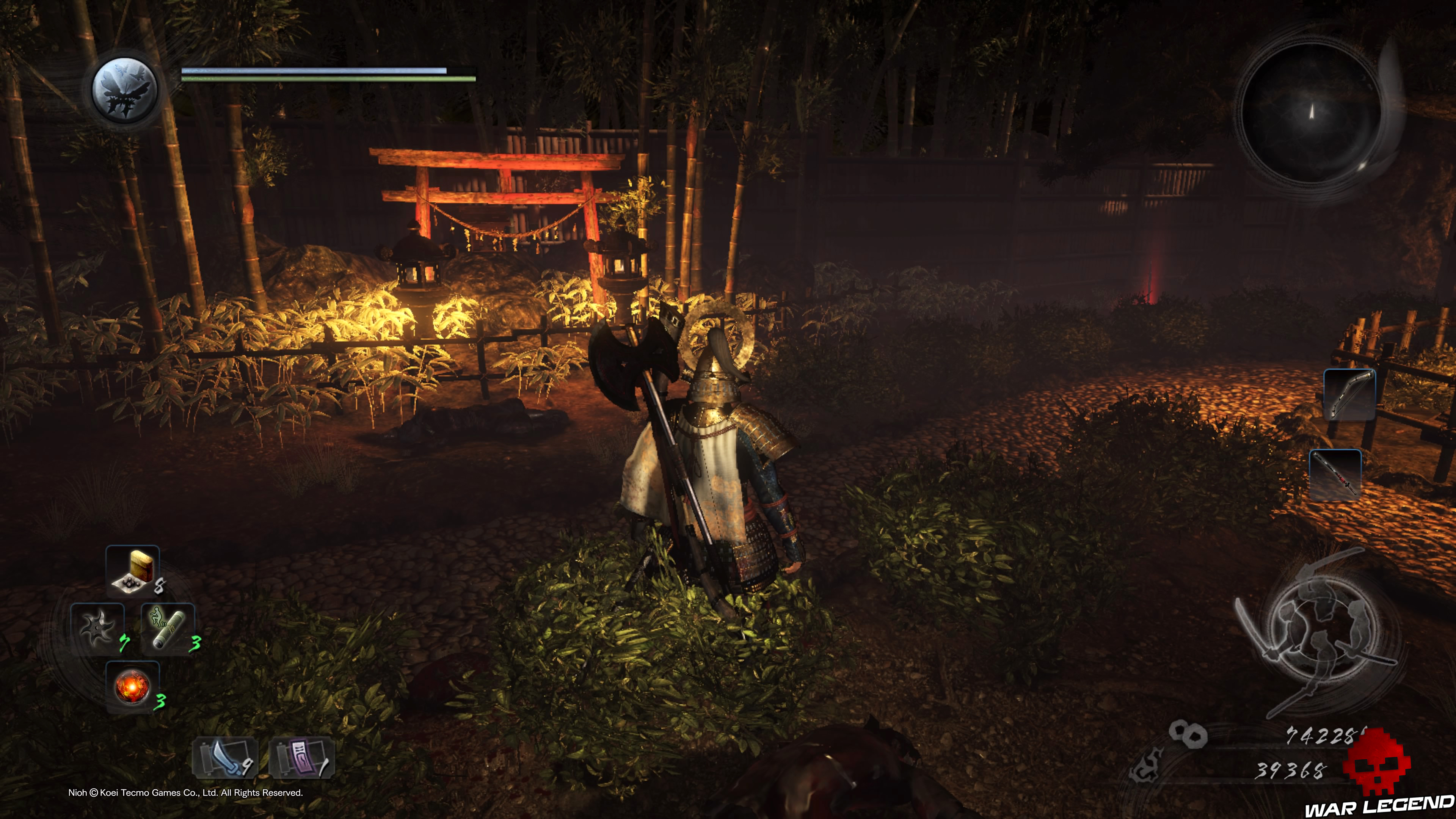 Soluce Nioh - L'évasion d'Iga feuillage éclairé