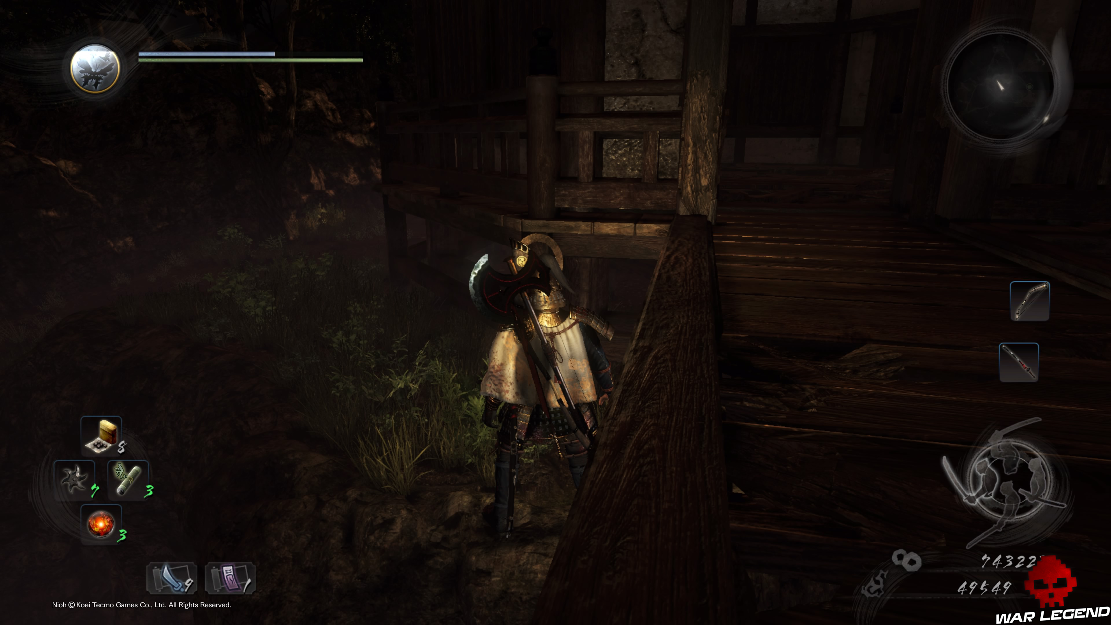 Soluce Nioh - L'évasion d'Iga passage dérobé