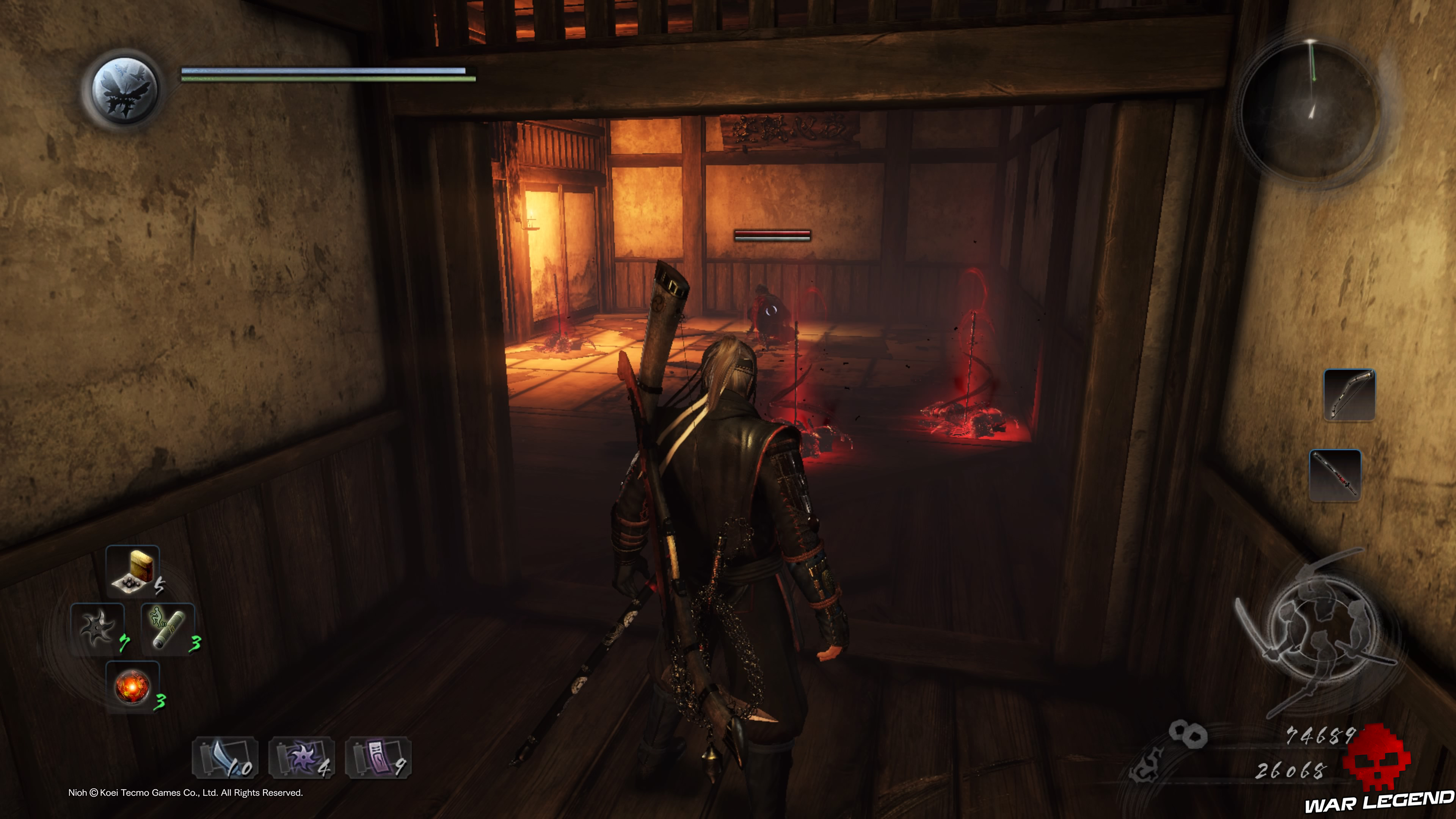 Soluce Nioh - L'évasion d'Iga ninja accroupi