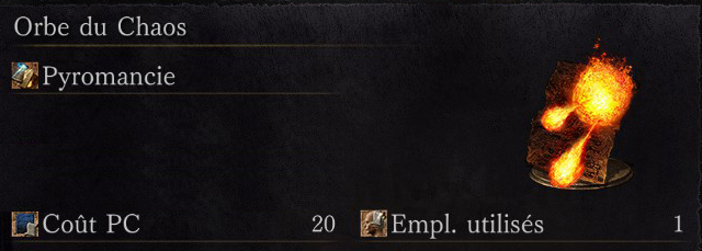 Dark Souls 3: Ashes of Ariandel - Tous les sorts orbe du chaos