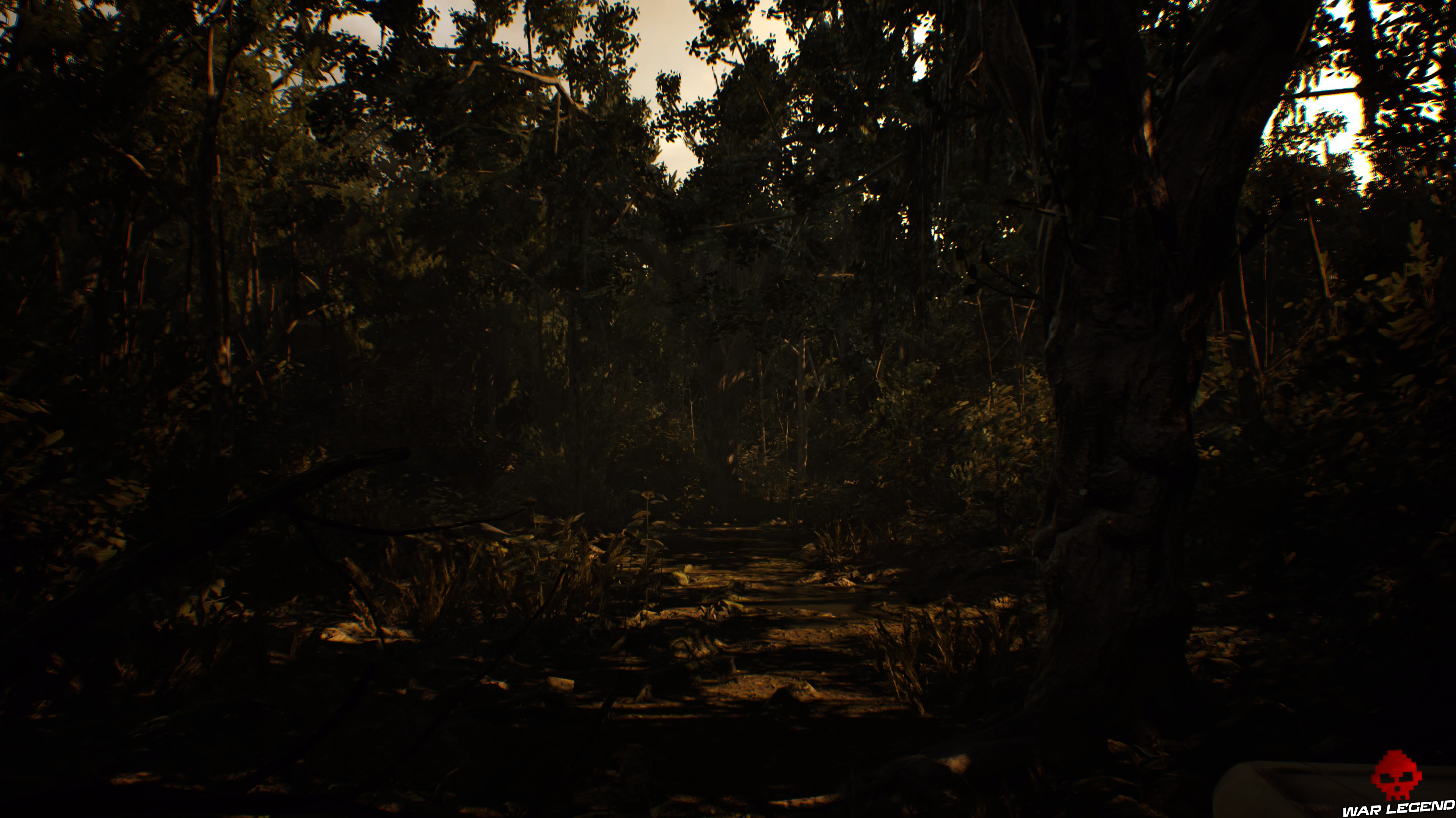 Guide des trophées Resident Evil 7 Biohazard paysage feuillu