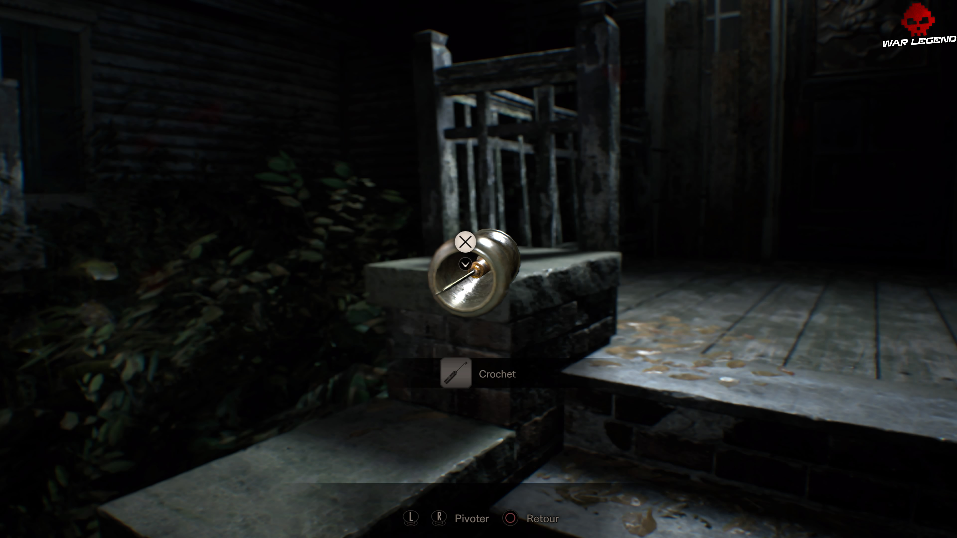 Solution Resident Evil 7 Biohazard - Chapitre 4 crochet à l'intérieur d'un pot