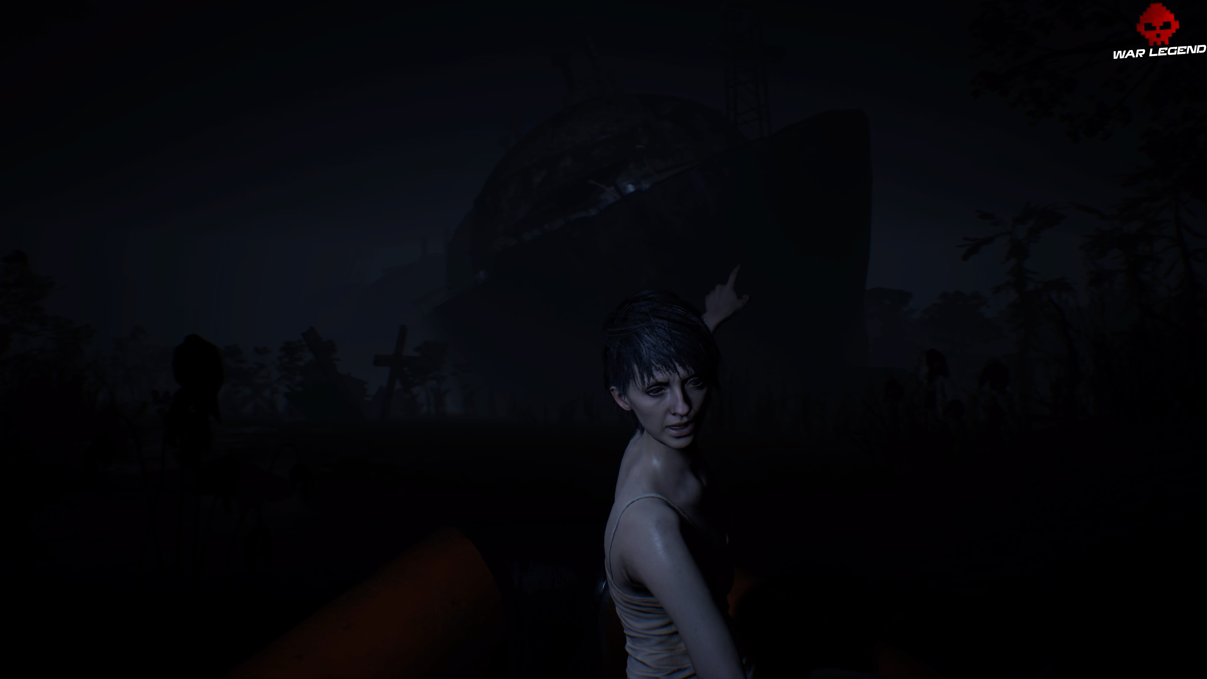 Solution Resident Evil 7 Biohazard - Chapitre 6 Zoé pointant un bateau