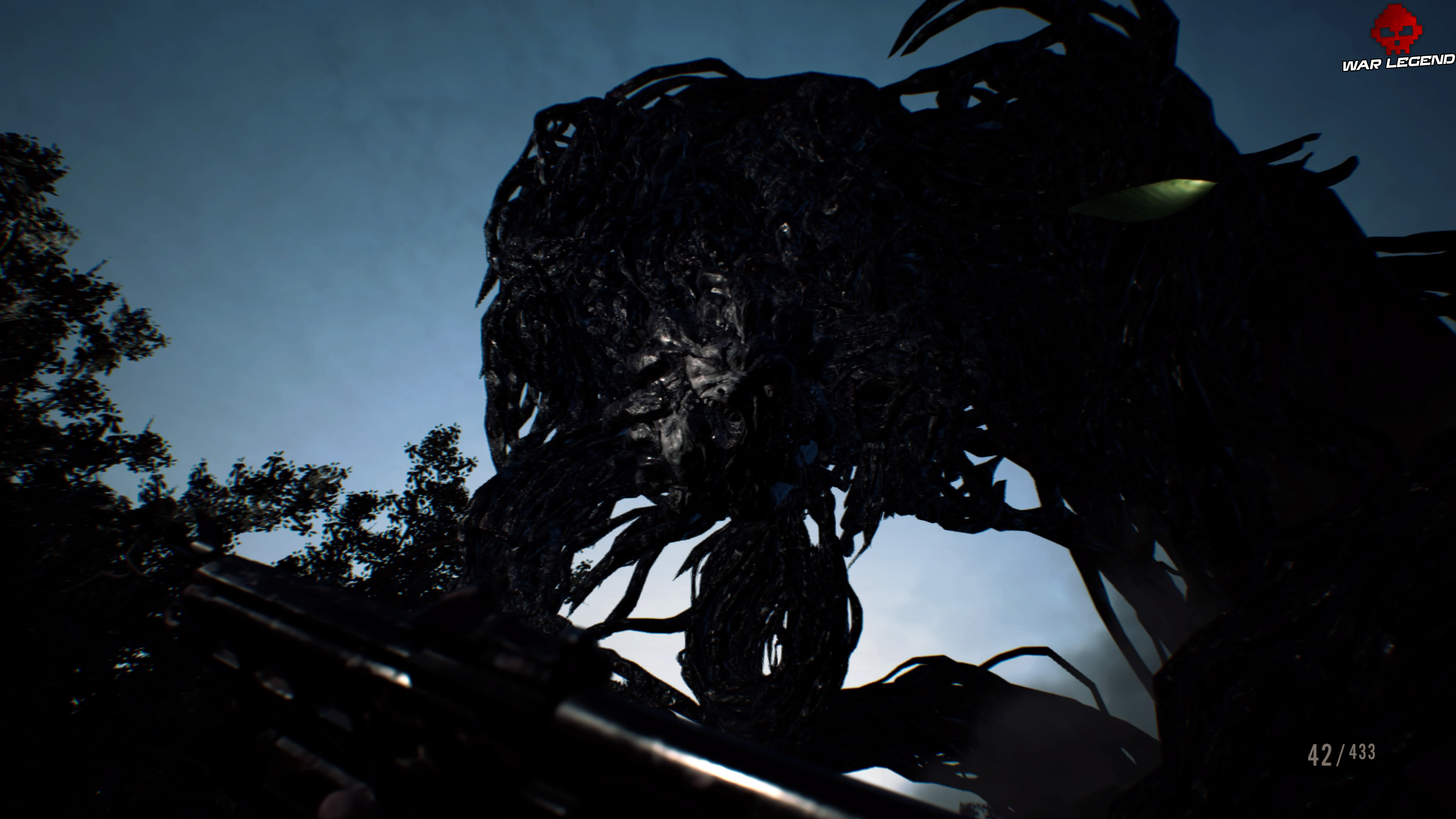Solution Resident Evil 7 Biohazard - Chapitre 9 Eveline gigantesque en plein air