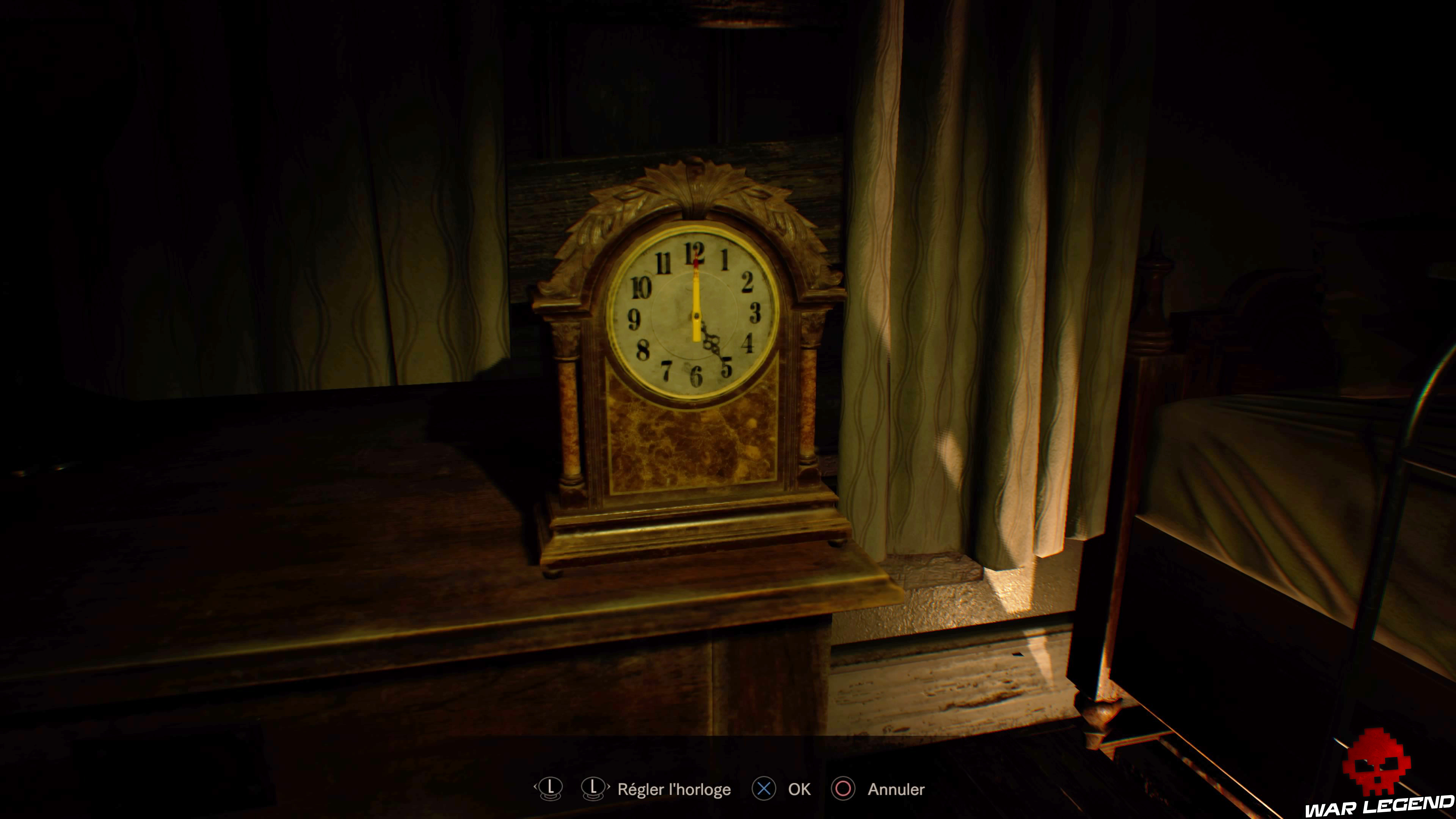 Solution Resident Evil 7 Biohazard - La chambre horloge