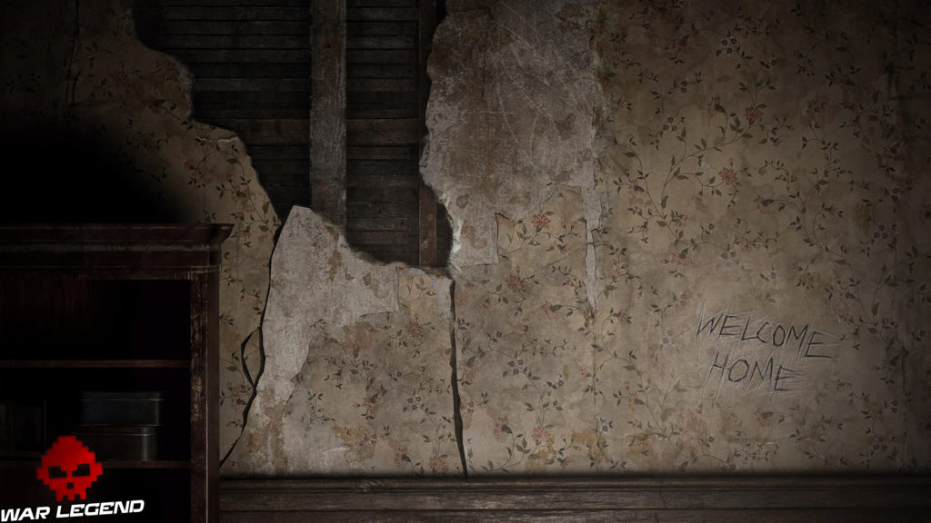 Resident Evil 7 - Une fuite massive tapisserie arrachée "welcome home"