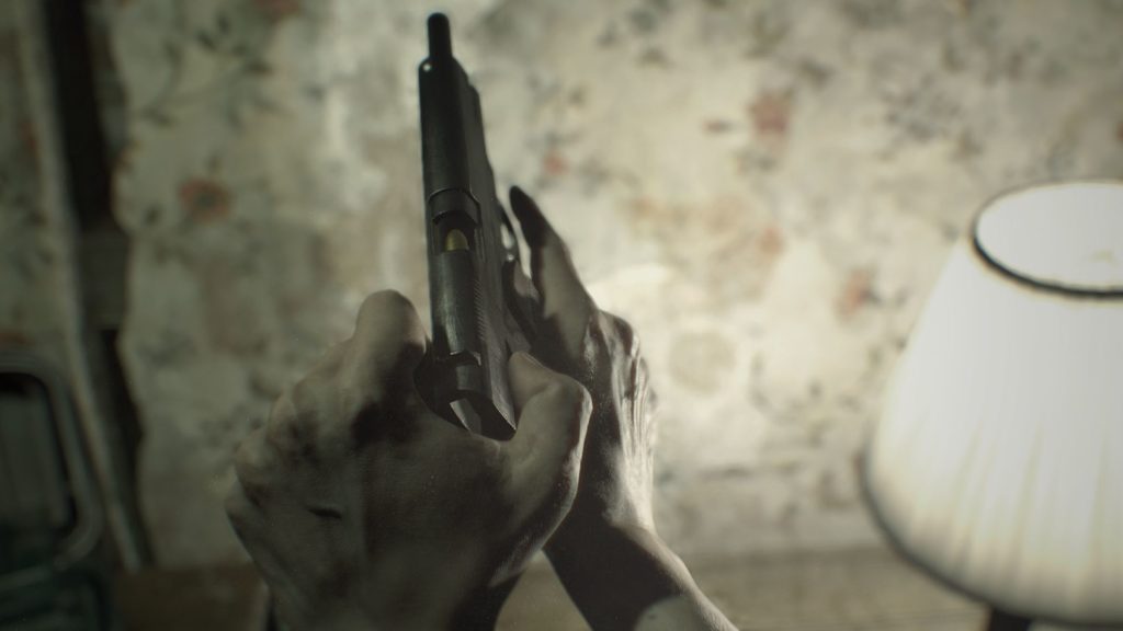 Resident Evil 7 - Une fuite massive homme recharge pistolet