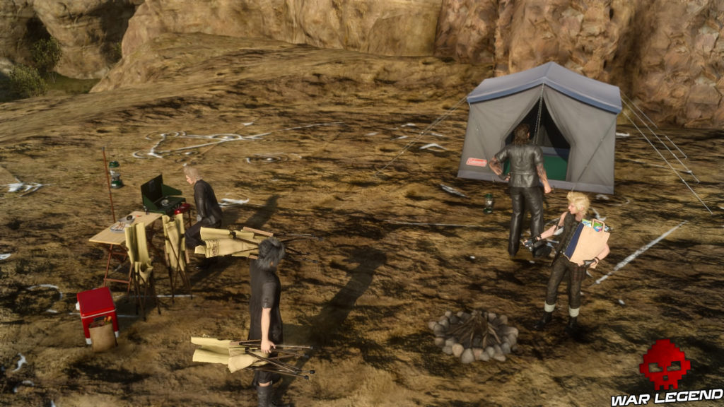 Test Final Fantasy XV campement