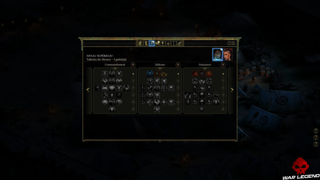 Test Tyranny arbres de talents