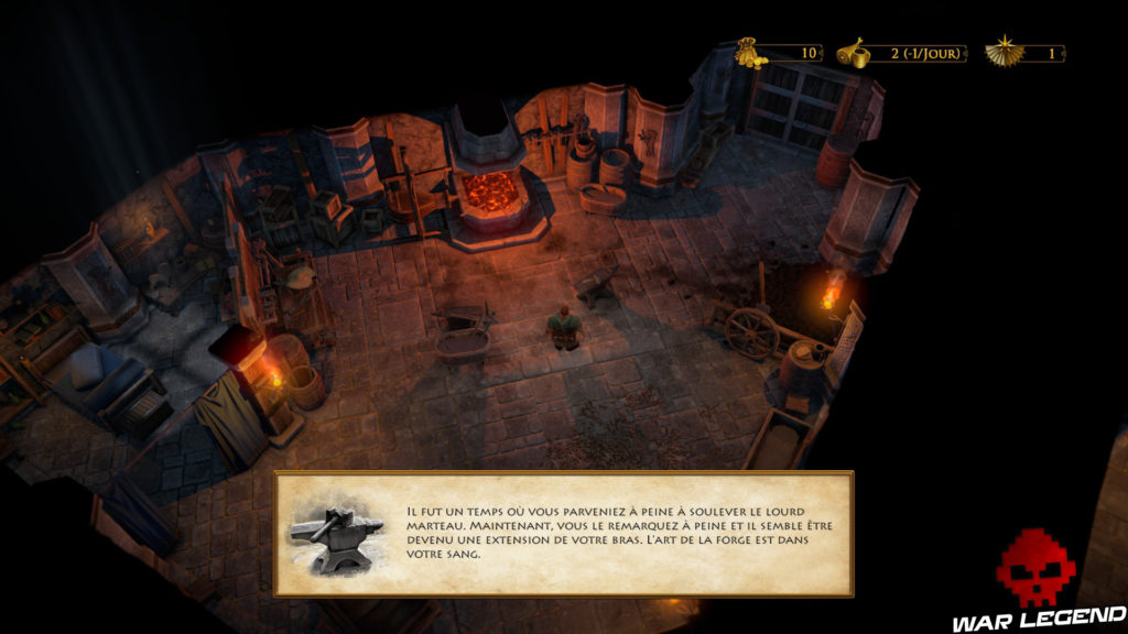 Test The Dwarves narration, environnement intérieur (forge)