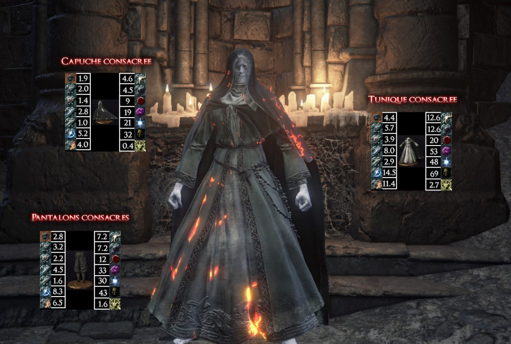 Dark Souls 3: Ashes of Ariandel - Toutes les armures tunique consacrée