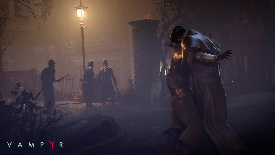 Vampyr - Réveillez le vampire qui sommeille en vous Personnage traînant un corps