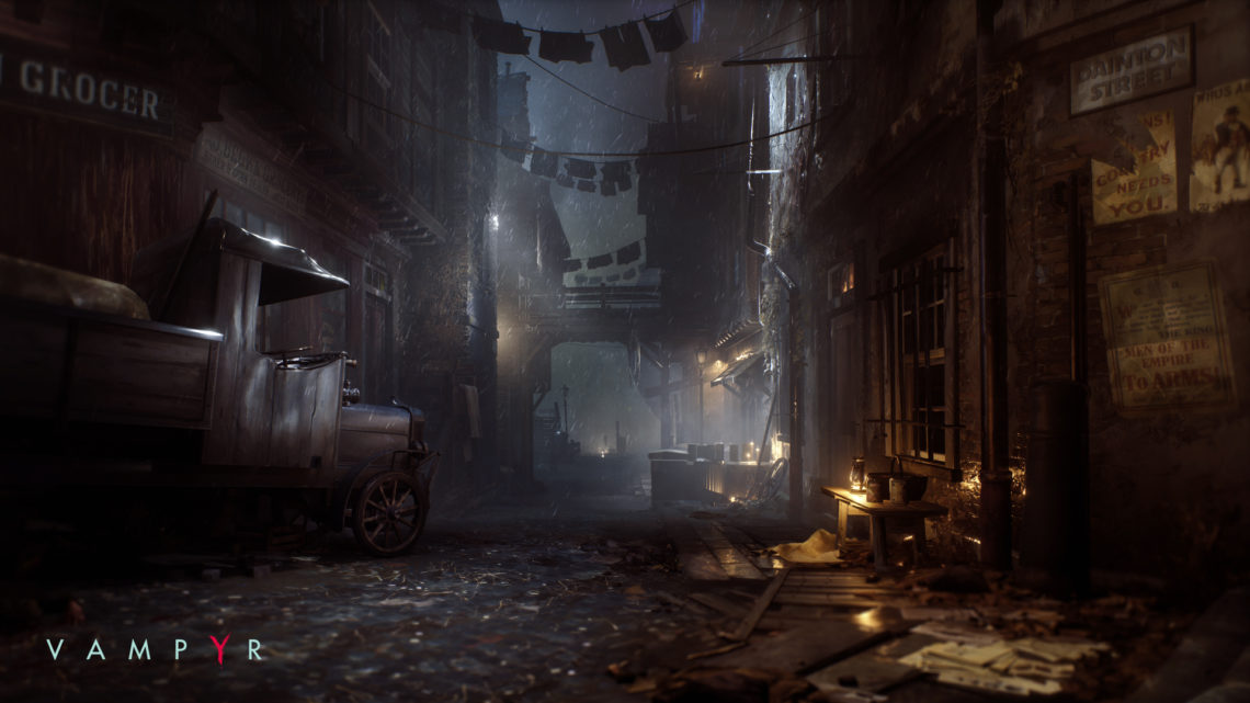 Vampyr - Réveillez le vampire qui sommeille en vous ruelle sombre