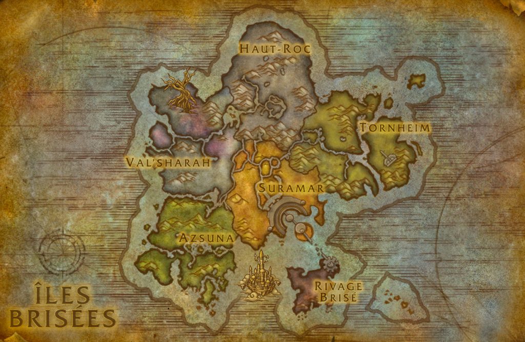 Guide WoW Legion - Débloquer le vol Carte