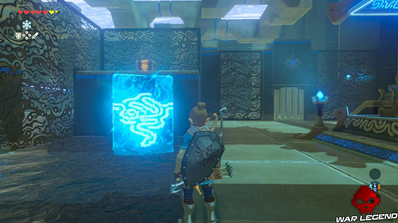 Soluce The Legend of Zelda: Breath of the Wild - Les créatures divines partie 1 bloc de glace coffre