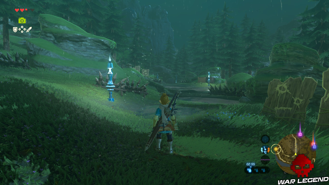 Soluce The Legend of Zelda: Breath of the Wild - Vers le domaine Zora chemin de nuit